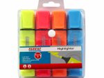 Highlighter Markers Pouch 4 (Yellow - Pink - Blue - Orange)