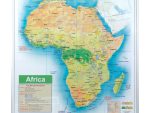 Map Board - Africa (1230*1230mm - Magnetic White)