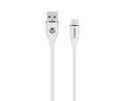 Volkano Flexi Series 30W USB to Type-C Cable, 2.5 Meter Length, White