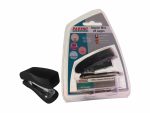 Plastic Mini Stapler (Black) and Staples (1000*26/6)