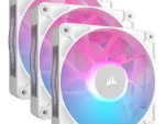 iCUE LINK RX120 RGB 120mm PWM Fan Triple Starter Kit - White