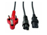 Mecer 1.8m Dedicated 1x IEC 1x Clover Power Cable A003M-2W I+C