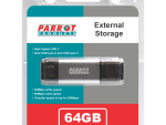 External Storage USB 3 Type A + USB C 64GB Flash Drive