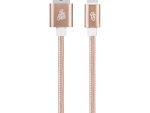 Pro Bass Braided series Micro USB cable pastel pink 1.5m