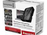Kworld Gaming Maker: Record games console footage onto PC. USB 2.0 interface. Contains USB cable, YPbPr Cable. Software , 1 year Limited Warranty