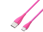 Volkano Fashion series cable Micro USB 1.8m - Lumo - Pink