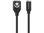 Volkano Weave Series Fabric Braided Type-C Cable 1.2m - Black