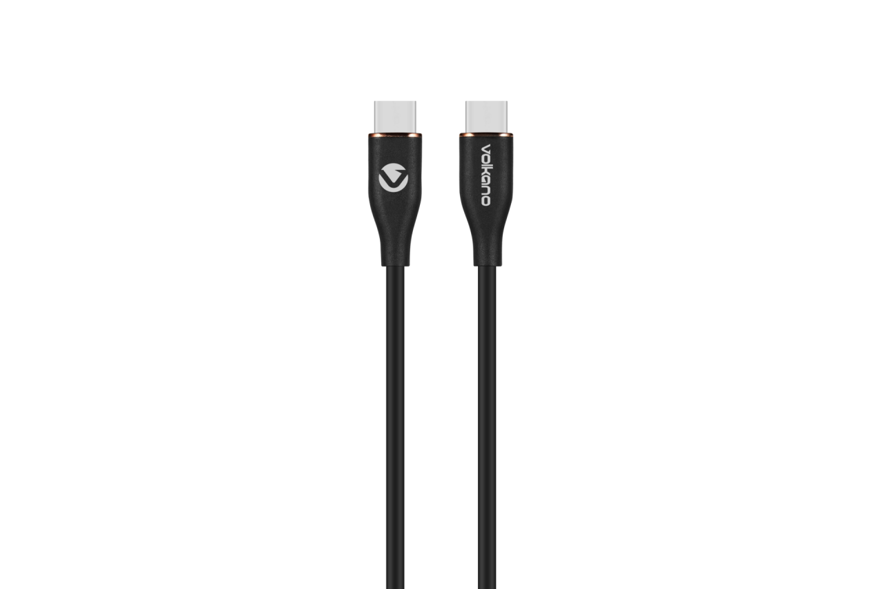 Volkano Flexi Series Type-C to Type-C 1.5M 60W - Black