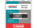 External Storage USB 3 Type A + USB C 128GB Flash Drive