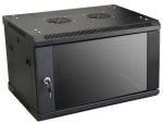 NetiX 19" 6U 600X450 Fixed Wall Mount Server Cabinet, Retail Box , 1 y