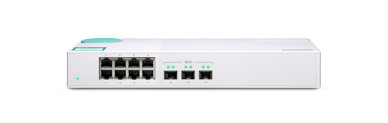 QNAP Switch with 3x10G SFP+ ports and 8x 1G Ports (Gigabit Ports) Unmanaged Switch