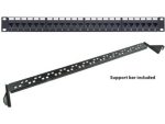 Acconet 48 Port RJ45 Patch Panel, 2U , Black