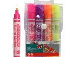 Glass/Chalkboard Markers Pouch 4 (Pink, Purple, Orange, Yellow)