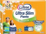 Rifley SEL-LUSM Lifree Ultra Slim Pants, White, Medium