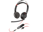 Poly Blackwire 3320 Stereo Microsoft Teams Certified USB-C Headset +USB-C/A Adapter