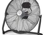 Mellerware Steel Black Hi Velocity 45cm 3 Speed Floor Fan - 45cm diameter