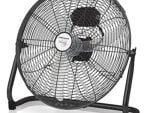 Mellerware Steel Black Hi Velocity 40cm 3 Speed Floor Fan - 40cm diameter
