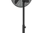 Alva Air 40cm Matte Black Finish Telescopic Pedestal Fan ? Adjustable