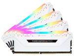 Corsair Vengeance RGB PRO 32GB (4 x 8GB) DDR4 DRAM 2666MHz C16 Memory Kit — White