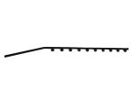 Sq tubing 10wire angled blck p/coat brck