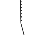 Sq Tubing 8wire Angled Black P/coated Bracket