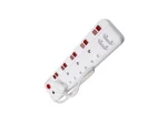 Ellies 6 Way  Multiplug With Illuminated Switches