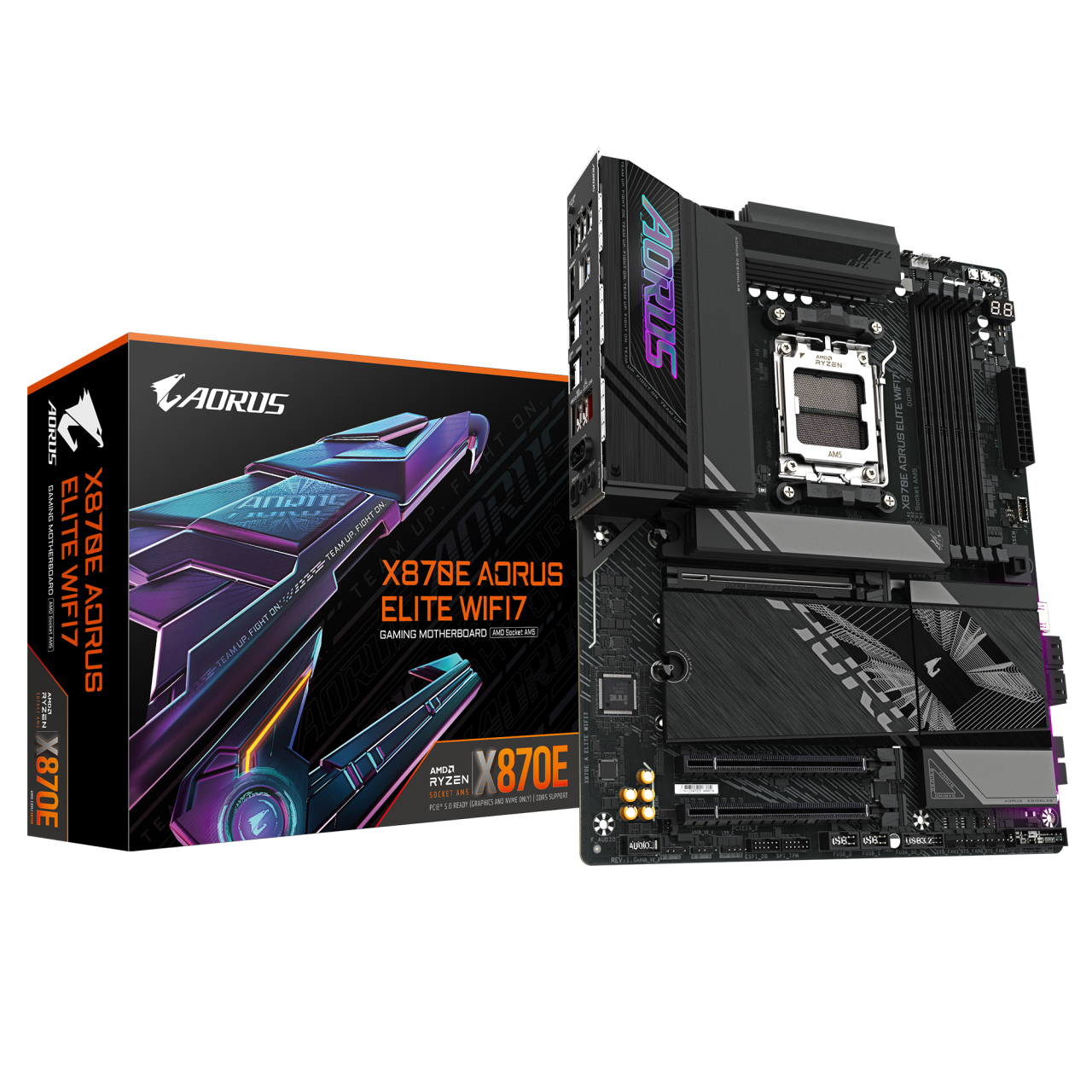 GIGABYTE Aorus AMD X870 Chipset for AMD AM5; 4x DDR5; 4x M2; 2x HDMI (