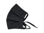 Clinic Gear 3 Ply Pleated Mask - Black