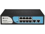 BDCOM 8-Port 100M PoE Switch (8-Port 100M PoE + 2-Port GE RJ45) 90W Po