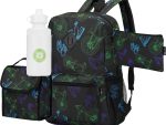 Quest Neon Sneakers 4 Piece Backpack Combo Black