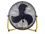 Alva Air 50cm Black With Yellow Floor Fan 160w - Powerful And Durable