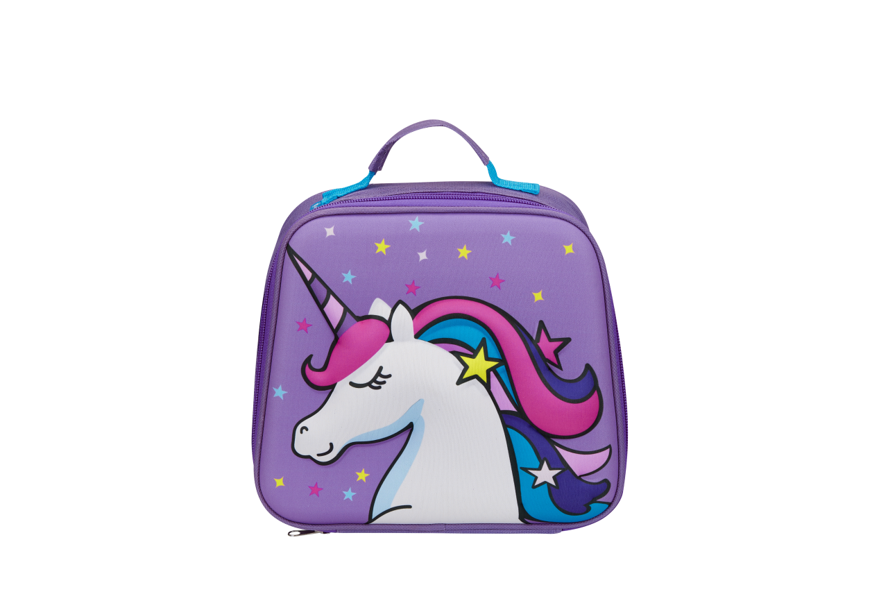 Quest Unicorn 3D EVA Lunch Bag Purple