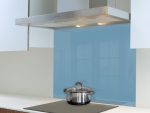 Pastel Blue Hob Splashback (898 X 700 X 6mm)
