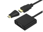 Mecer HTV08E HDMI/Mini HDMI to VGA with Audio Adaptor