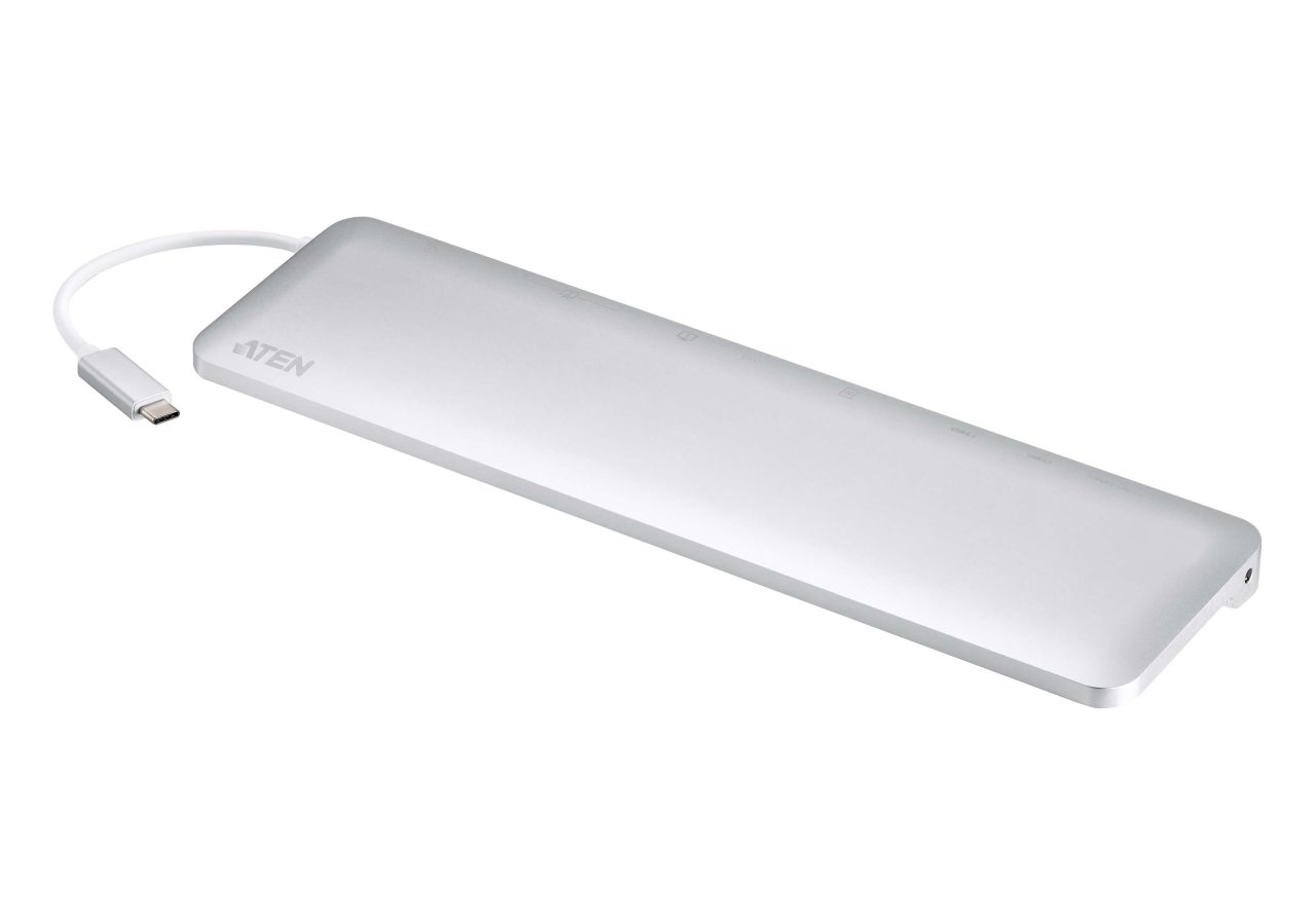 Aten Dock; USB-C Multiport Dock with Power Pass-Through.