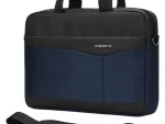 Volkano Seismic 15.6" Laptop Shoulder Bag Blk/Nvy