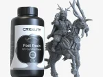 Creality Quick Resin Grey 1KG black plastic bottle