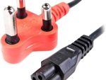 Astrum Clover Socket 3 pin Power Cord Black Plug PC312 1.8 meters