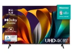 Hisense 85". Display diagonal: 2.16 m (85"), Display resolution: 3840 x 2160 pixels, HD type: 4K Ultra HD