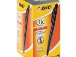 Bic Clic Black Medium Ballpoint Pens with Retractable Side