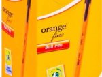 BIC Orange Fine Point Ballpoint Pen-Black-Fine point: 0.8mm line width 0.3mm, Cap and plug colour matches ink colour-Sold as a Box of 60