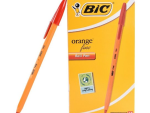 Bic Orange Fine Point Red Ballpoint Pens