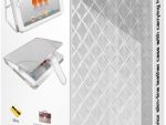 Promate Donna-Slim-line Leather Case with carrying handle for iPad mini-White