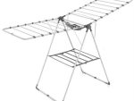 Totally Foldable Clothes Dryer Large Silver With Black