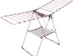 Totally Foldable Clothes Dryer Large Pink With Grey Accents