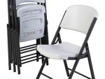 Casey Steel Folding Chair size 430x450x835mm Colour White