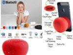 Promate Globo -2 ,Portable Bluetooth 3.0 Speaker with suction stand Colour: Red