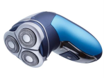 Lucky 3 Head Rechargeable Plastic Blue 3W Shaver Retail Box