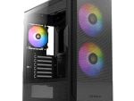 Antec NX416L ATX | Micro-ATX | ITX ARGB Mid-Tower Gaming Chassis - Bla