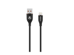 Volkano Flexi Series USB to MFI Lightning 1.5M 5V 2.4A 12W - Black